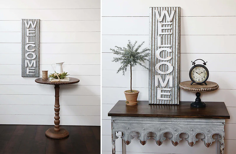 Metal Welcome Sign