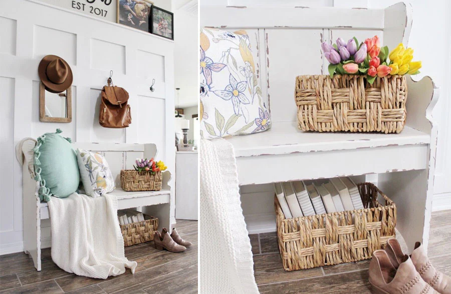 Wicker Utility Baskets, Set of 2