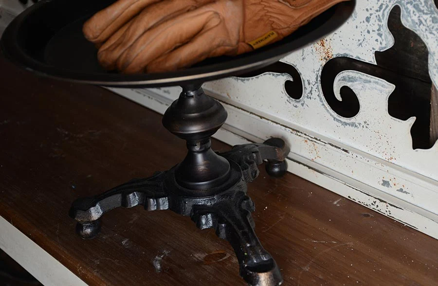 Ornate Metal Pedestal Riser