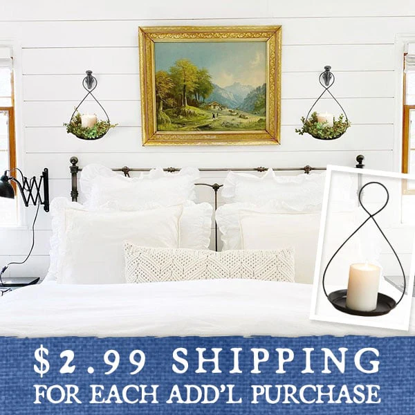 Metal Teardrop Candle Holder