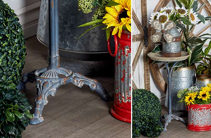 Antique Scroll Accent Table