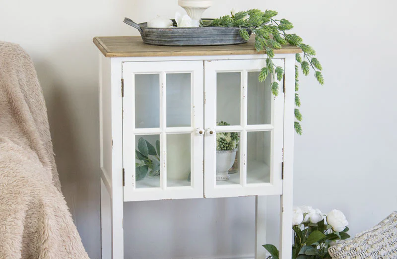 White Chippy Storage Cabinet