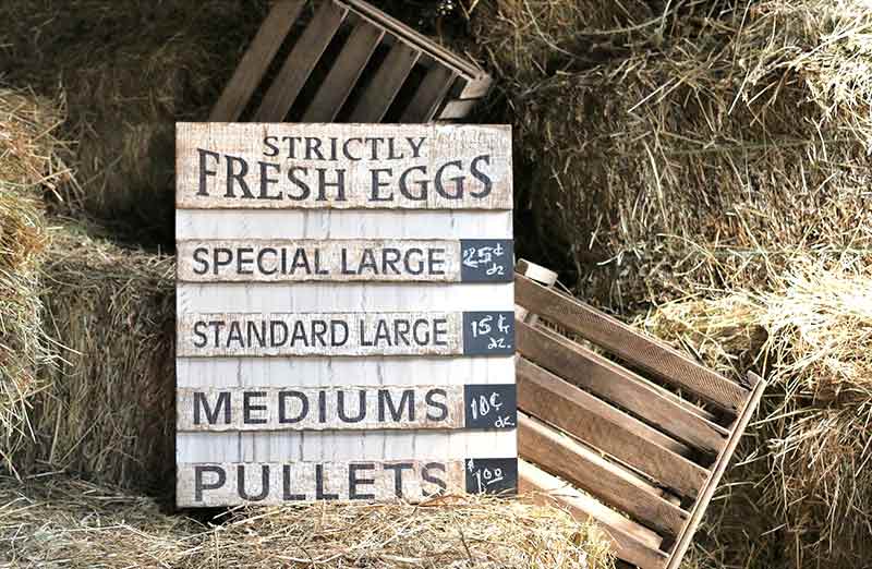 Vintage Wooden Egg Board