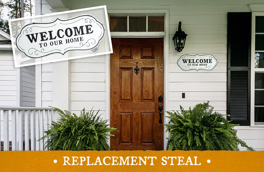 27 Inch Welcome To Our Home Plaque