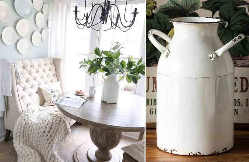 Distressed Chippy Milk Can