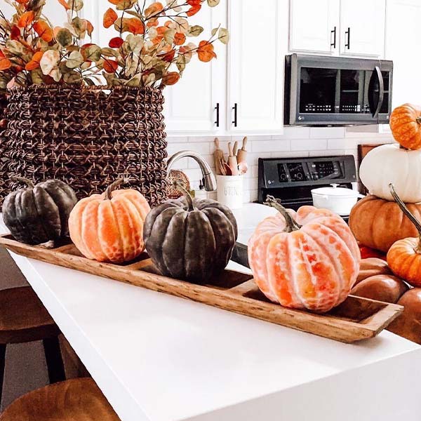 40 Inch LONG Dough Bowl with Serving Sections