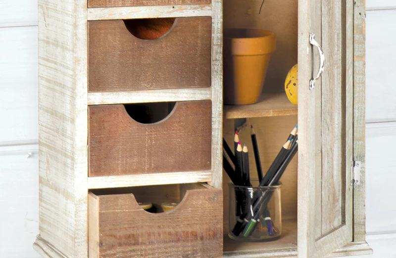 Farmhouse Wooden Storage Cabinet