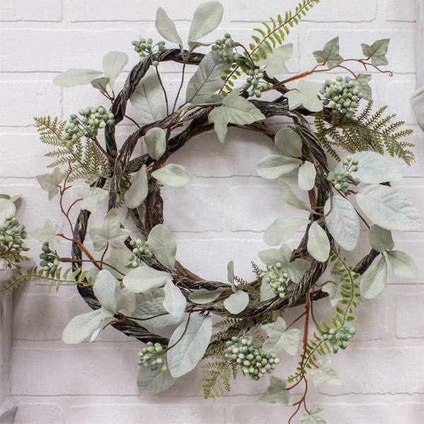 Ivy, Fern and Berry Twig Wreath