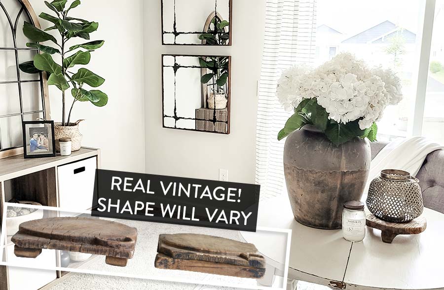 FOUND Rugged Wooden Footed Riser