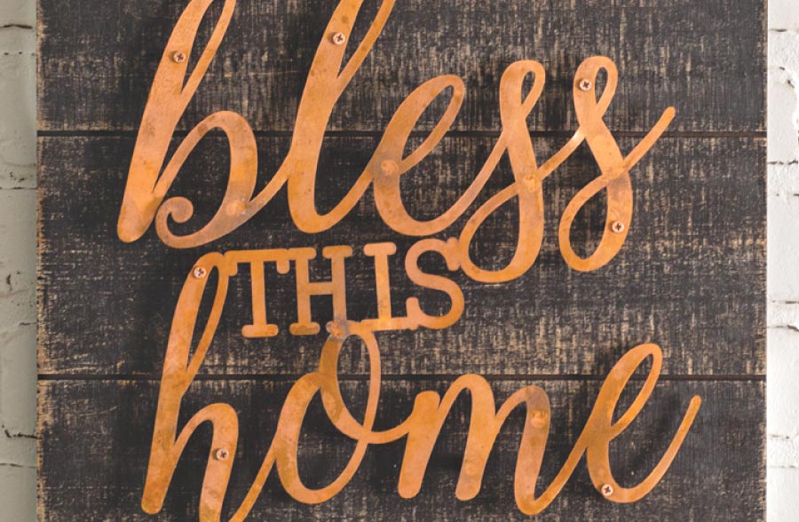 Bless This Home Sign