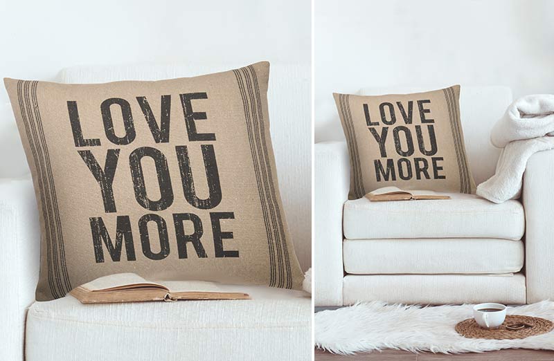 Love You More Pillow
