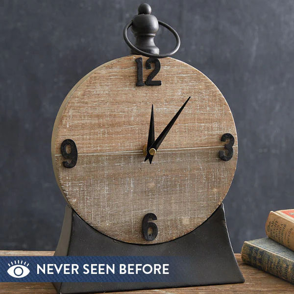 Modern Farmhouse Tabletop Clock