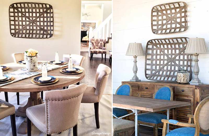 *HUUUGE* Tobacco Basket  Set of 2