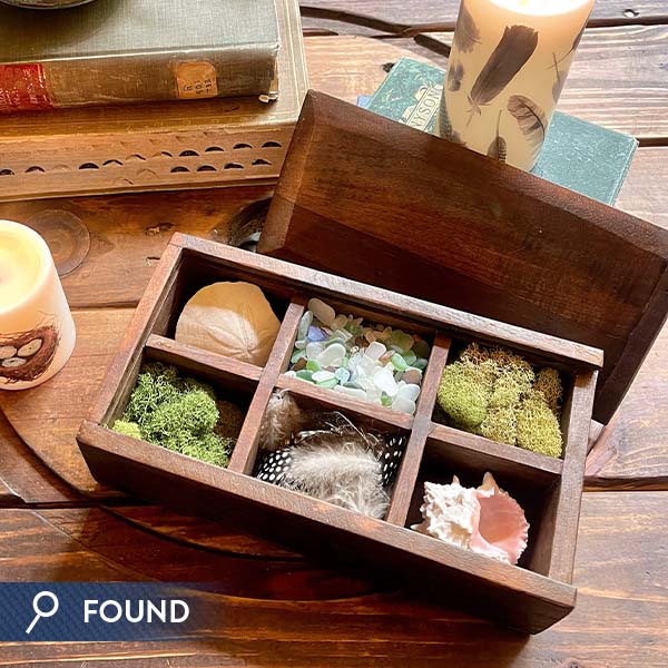 FOUND Assorted Wooden Spice Box