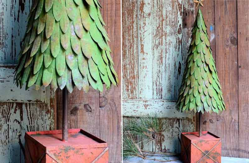 *HUGE* 39 Rustic Metal Christmas Tree