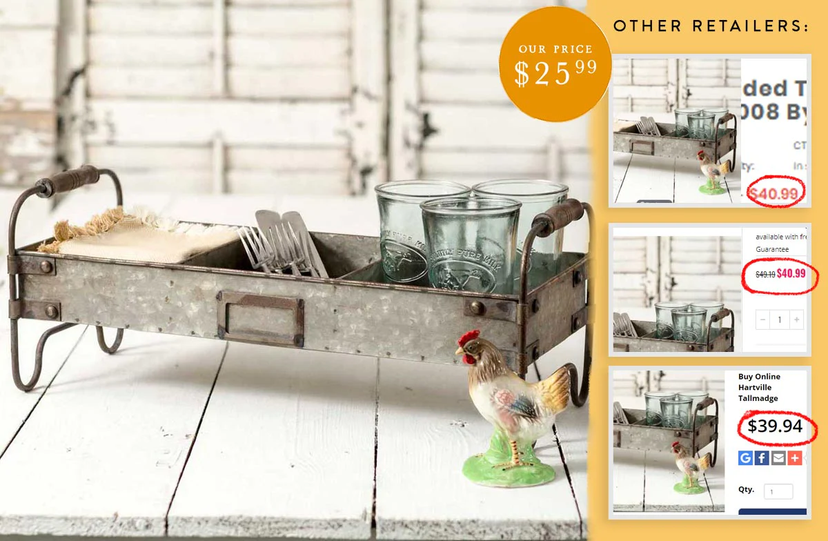 Divided Tray with Stand