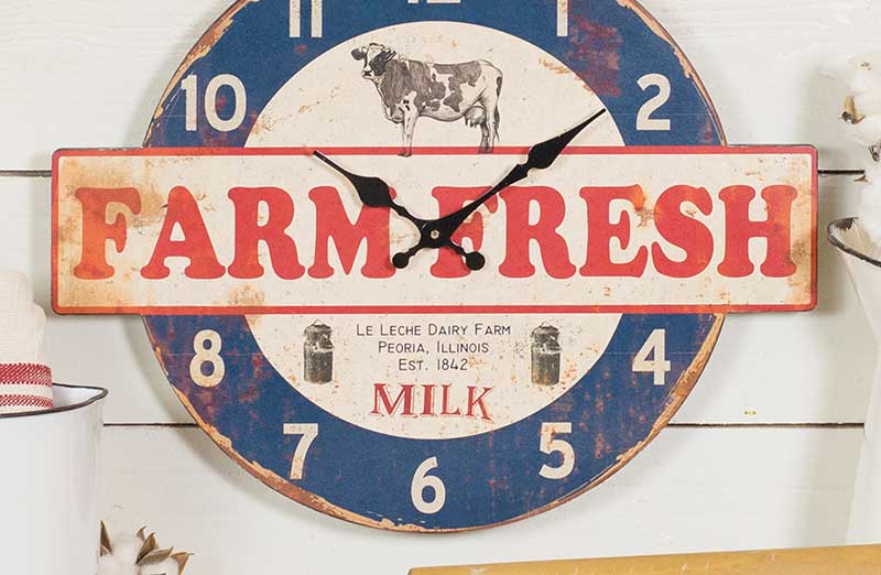 Farm Fresh Americana Clock