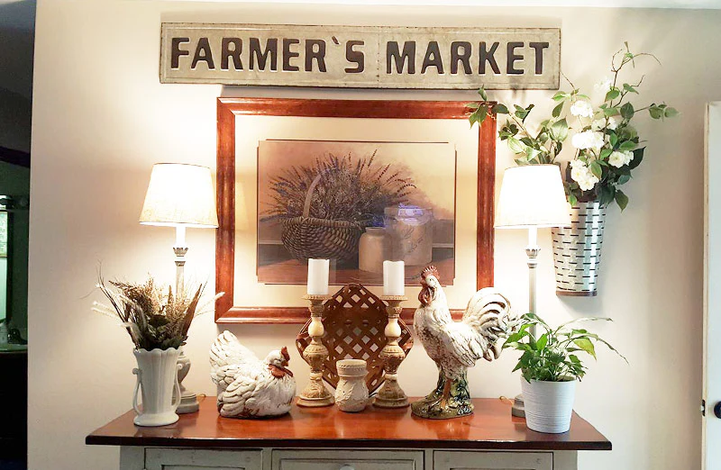 Metal Half Olive Wall Bucket