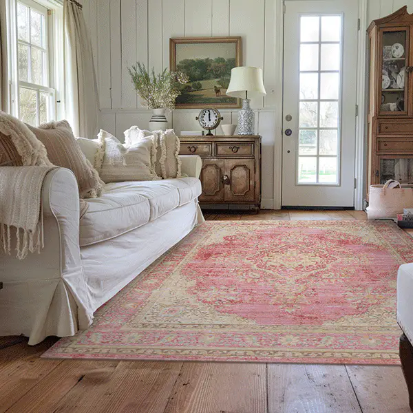 Vintage Baroque Area Rug, Pick Your Size/Style