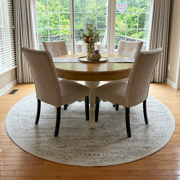 Distressed Gray Area Rug