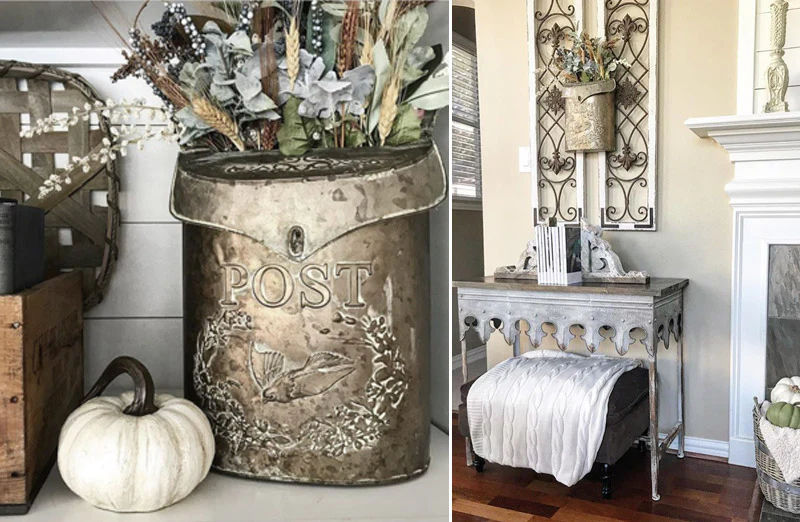 Vintage Metal Post Box