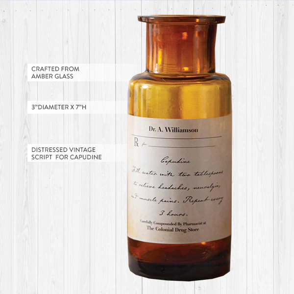 Antique-Inspired Apothecary Bottle