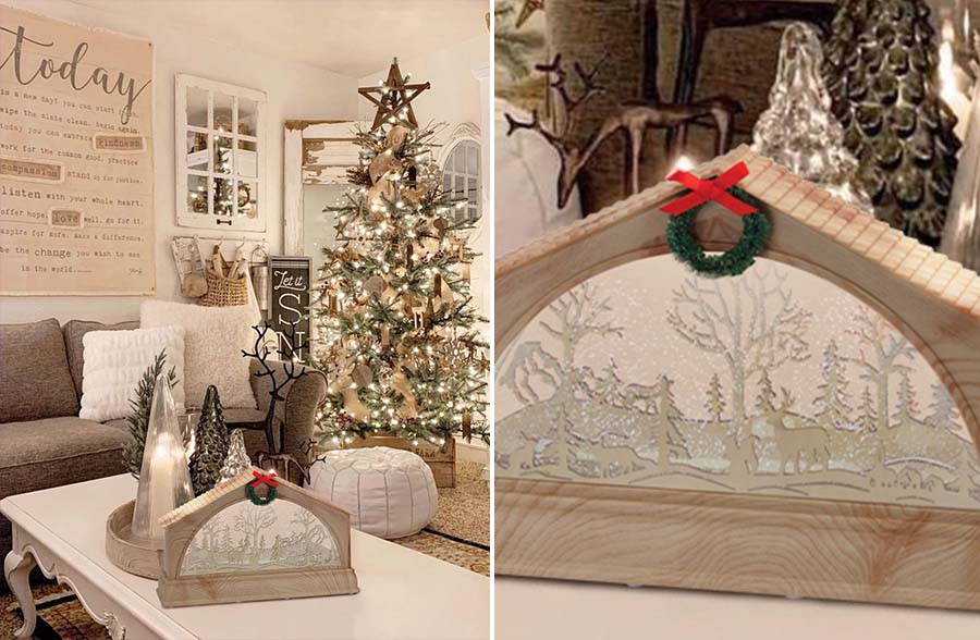 LARGE Winter Scene Snow Globe