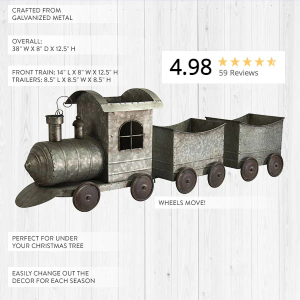 HUGE Galvanized Train