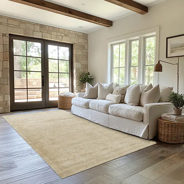 Neutral Hand Tufted Wool Rug, Pick Your Color/Size