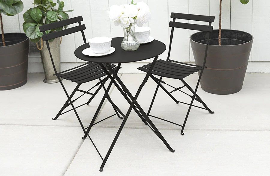 Metal Bistro Table Set