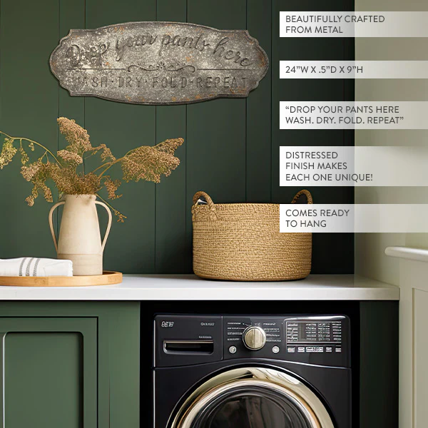 Drop Your Pants Laundry Sign