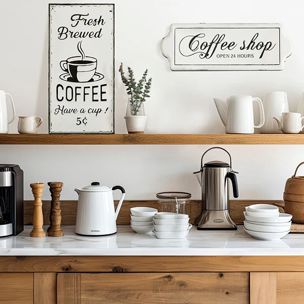 Vintage Inspired Coffee Sign, Pick Your Style