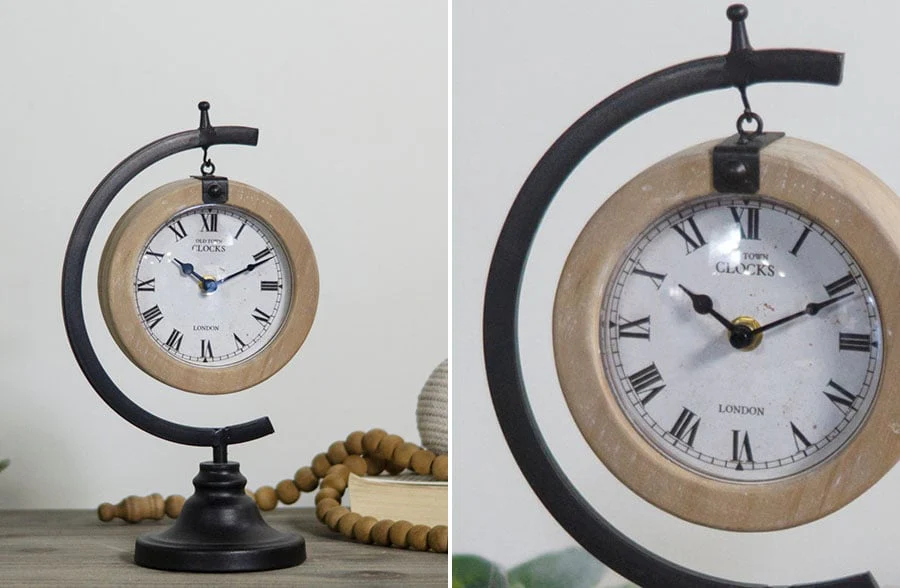 Modern Farmhouse Tabletop Clock