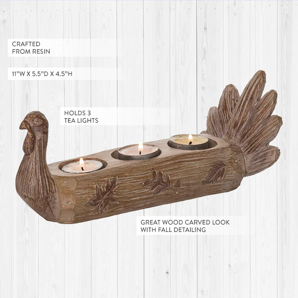 Tabletop Turkey Candle Holder