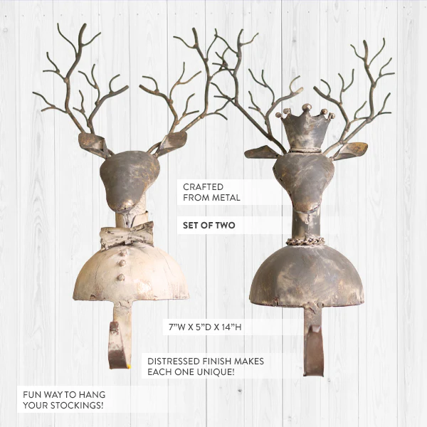 Vintage Holiday Stocking Display Set