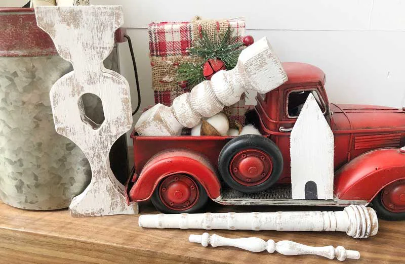 Handmade Wood Ornament Set