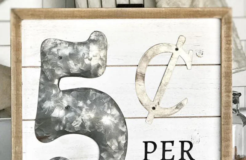 Old Fashioned Shiplap Laundromat Sign