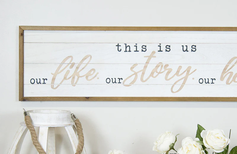 This Is Us Wooden Sign