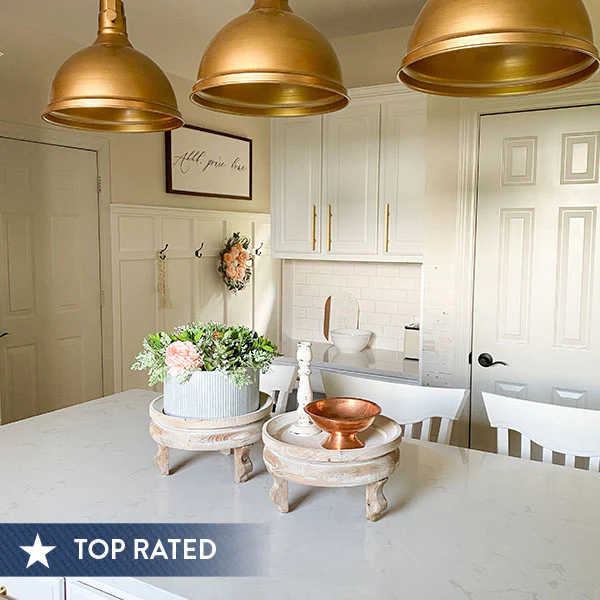 Natural Wooden Riser Stands, Set of 2