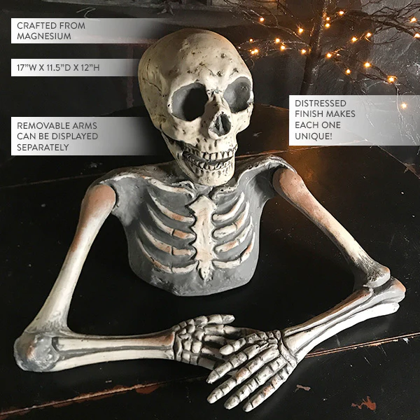 Half Skeleton Table Centerpiece
