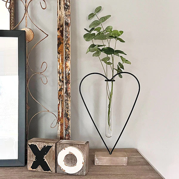 Heart Shaped Bud Vase