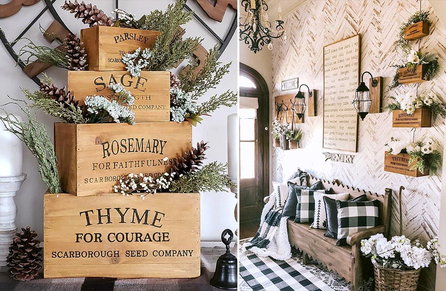 Herb Buckets with Detachable Hooks, Set of 4 - Pick Your Color