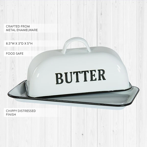 Enamelware Butter Dish
