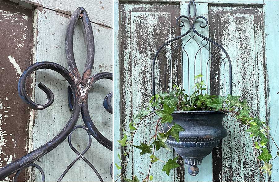 HUGE Finial Wall Trellis Planter