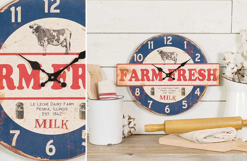 Farm Fresh Americana Clock