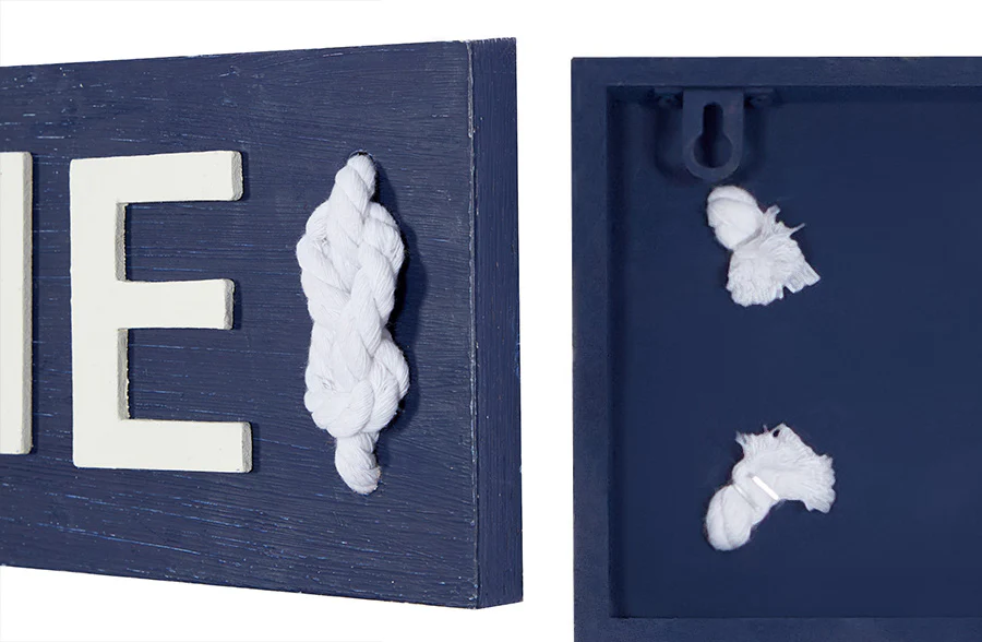 Wooden Nautical Welcome Sign