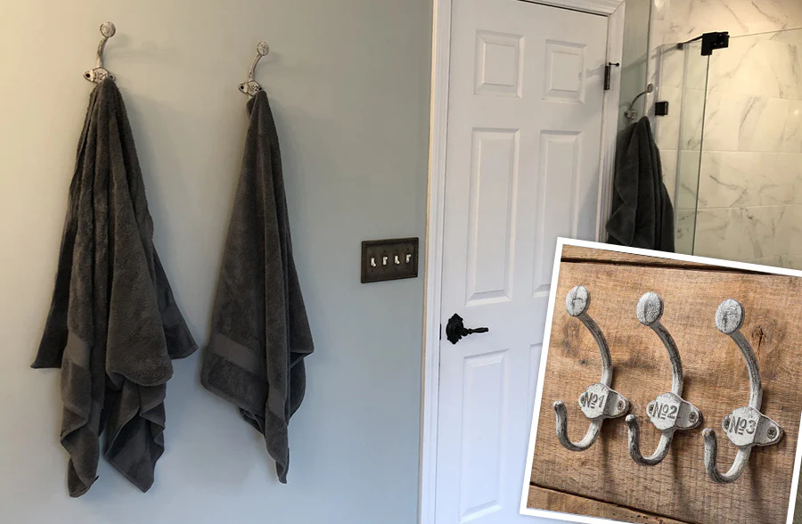 Numbered Wall Hooks, Set of 3