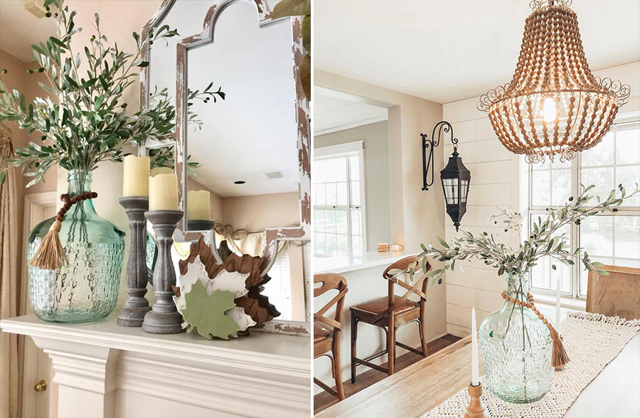 Tinted Demijohn Bottle