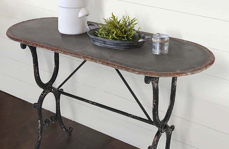 Antique Metal Console Table