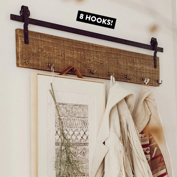 Barndoor Hardware Wall Hook System